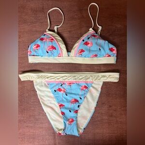 The Bikini Lab flamingos size large